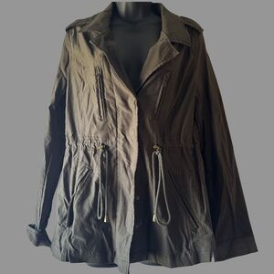 Eden Society Laysha Cargo Jacket | Olive Green | Size L | NWT